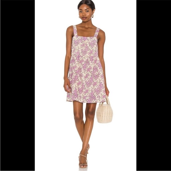 Heartloom Dresses & Skirts - Heartloom Nicka Purple and Pale Yellow Floral Mini Dress Size Small NWT